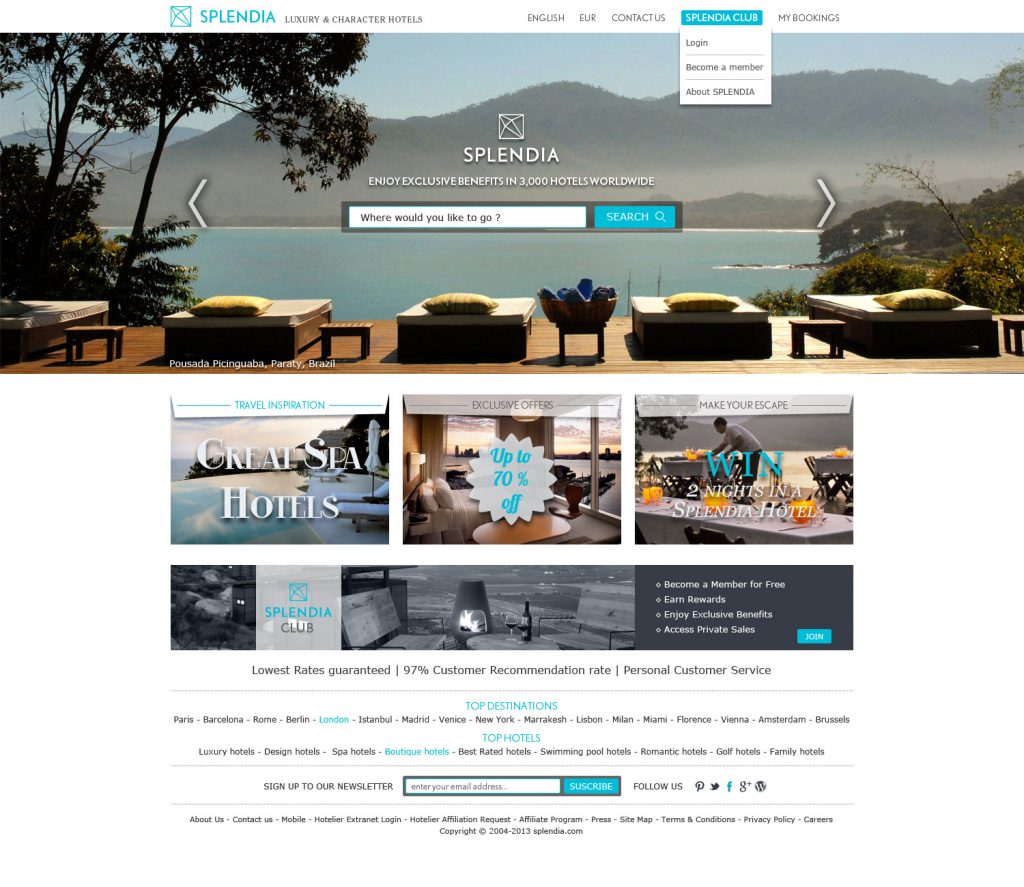 Splendia Website Design